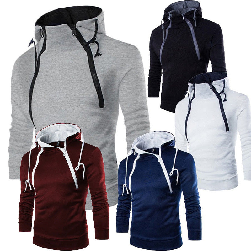 Herren moderne Kapuzenpullover mit praktischem Reißverschluss