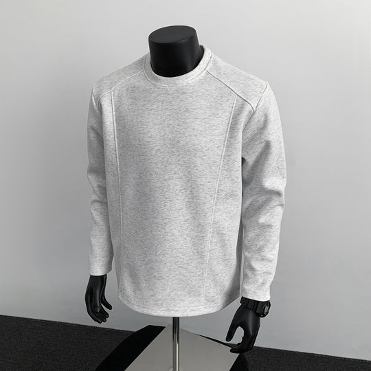 Herren Sweatshirt mit strukturierten Nahtdetails und Rundhalsausschnitt Shop Nory