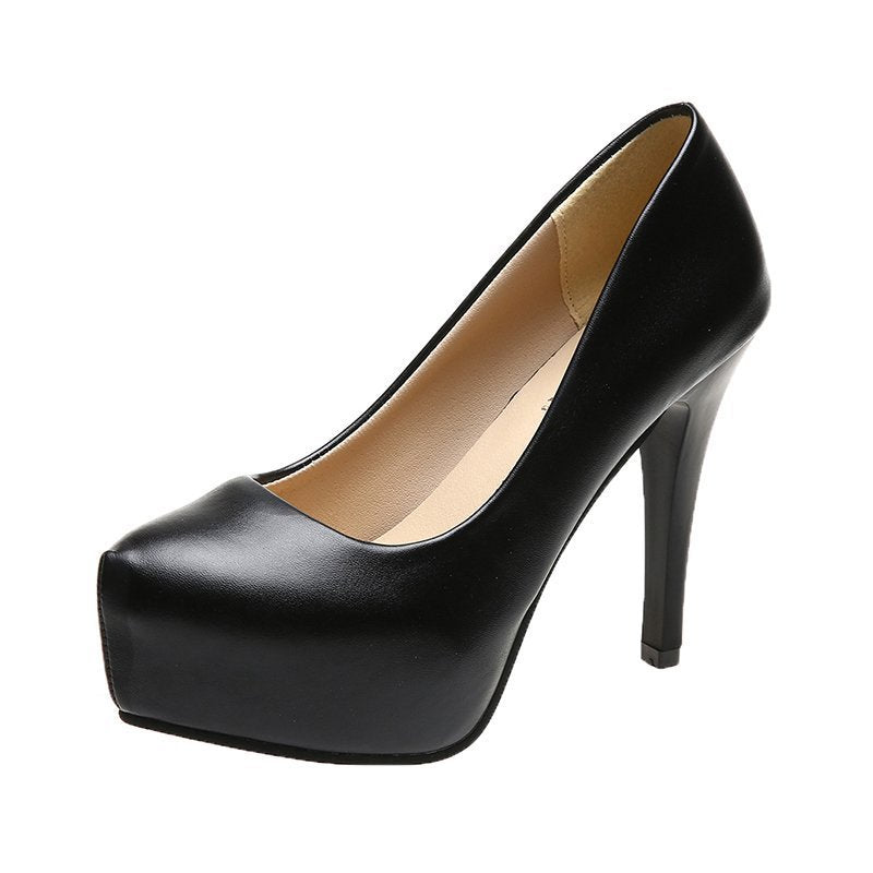 Damen hohe Pumps mit komfortablem Plateau und elegantem Design Shopnory