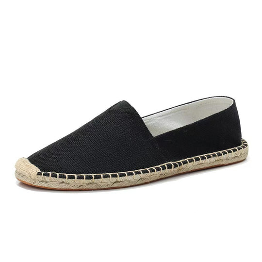 Damen Leichte Espadrille-Slip-On aus gewebtem Canvas mit Jute-Umrandung Shop Nory