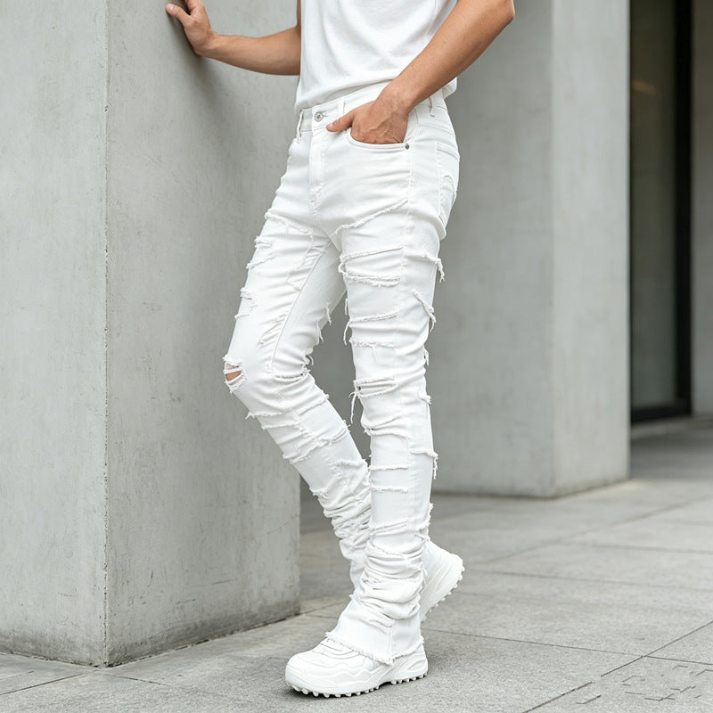 Herren Zerrissene Skinny Jeans Shop Nory