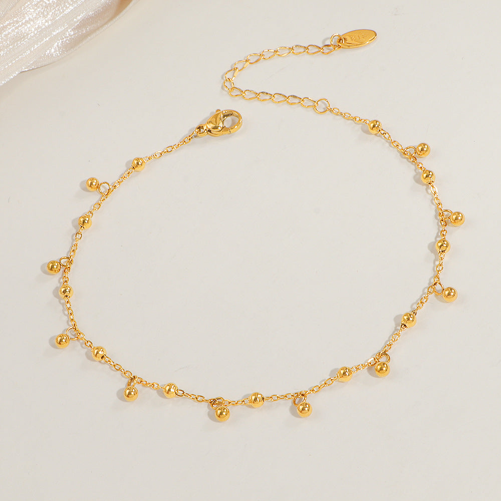 Dainty Gold Perlenkette Fußkettchen für Damen Shop Nory