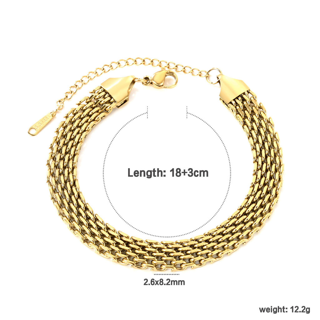 Damen Armband mit farbenfrohen Perlen und hochwertiger Edelstahl-Kette Shop Nory