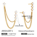 Damen Ohrhänger mit Perlenschmuck und elegantem Kettendesign Shop Nory