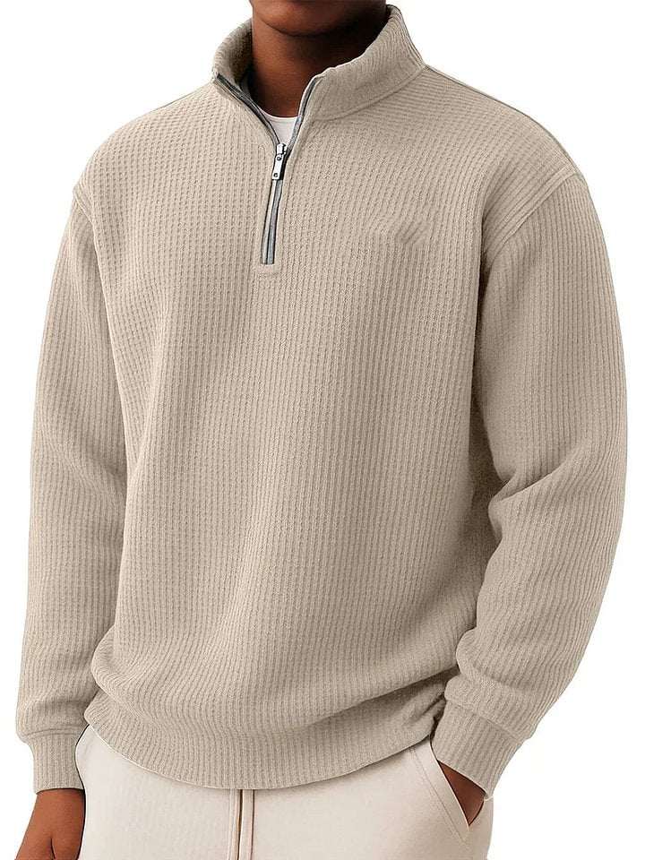 Herren Hochwertiger Pullover mit Reißverschluss Shop Nory