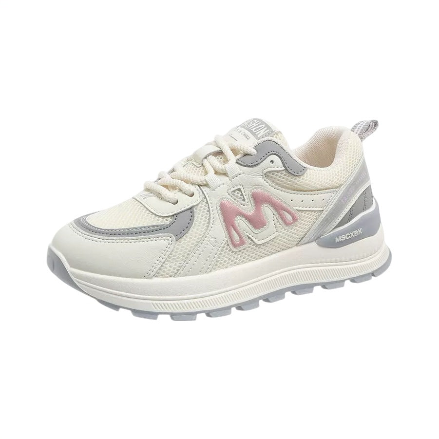 Damen Plateau-Chunky-Sneaker mit atmungsaktivem Mesh- und Ledermix Shop Nory