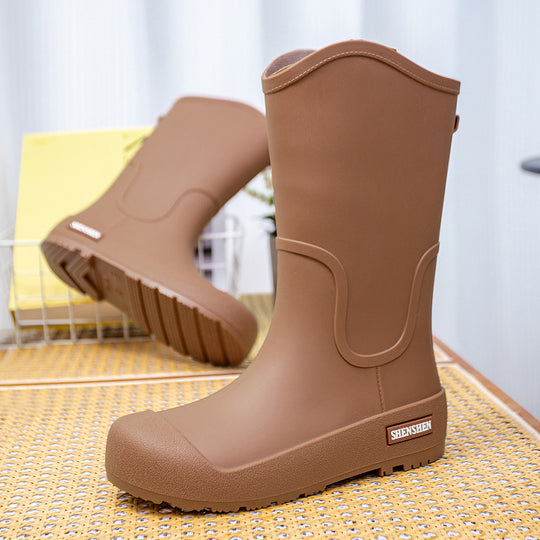 Damen Mittelhohe wasserdichte Gummistiefel mit griffiger Profillaufsohle Shop Nory