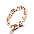 Damen Ring mit herzförmigem Design und funkelnder Oberflächenstruktur Shop Nory