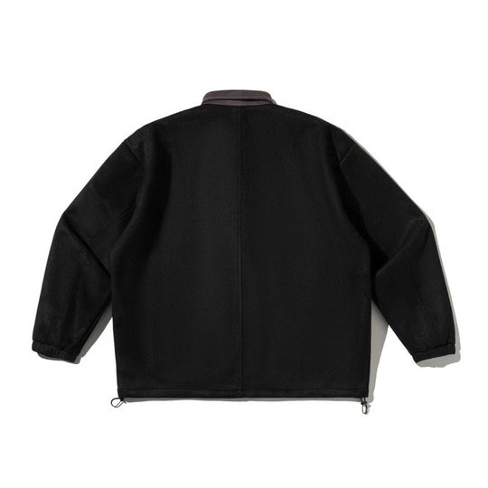 Herren Kastenförmige Wollmix-Blousonjacke mit Cordkragen, Pattentaschen und Tunnelzugsaum Shop Nory