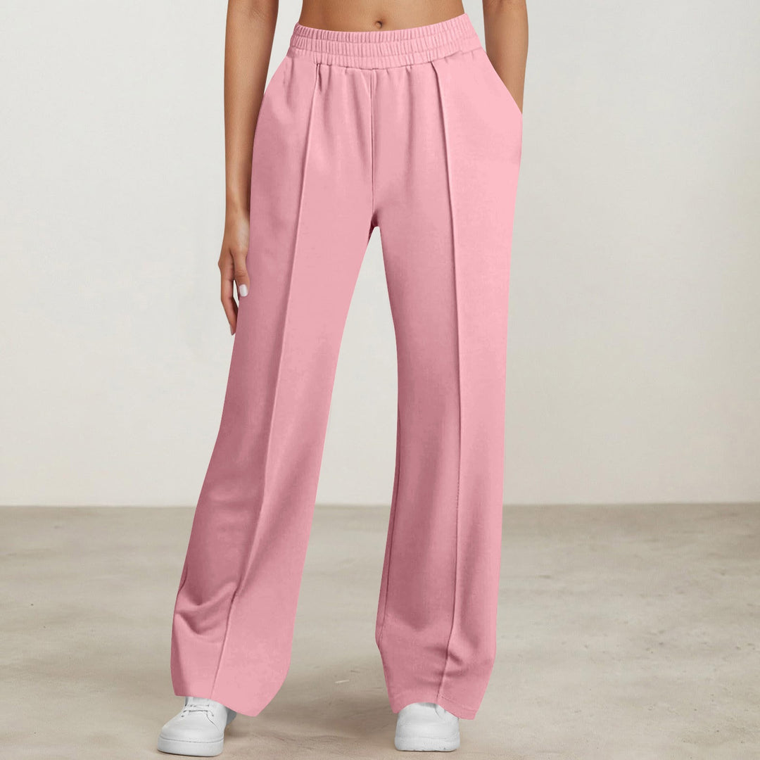 Damen nan elegante Bundfalten-Hose mit hohem Komfortbund, Bügelfalte und seitlichen Eingrifftaschen Shop Nory