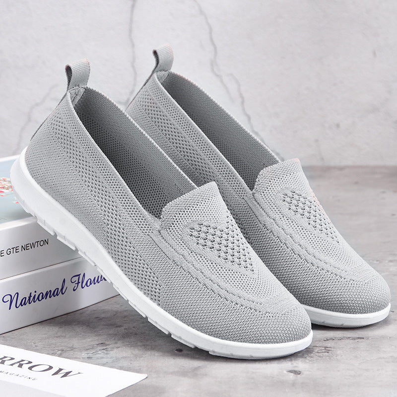 Damen Atmungsaktive Slip-On Freizeitschuhe mit flexiblem Design Shopnory