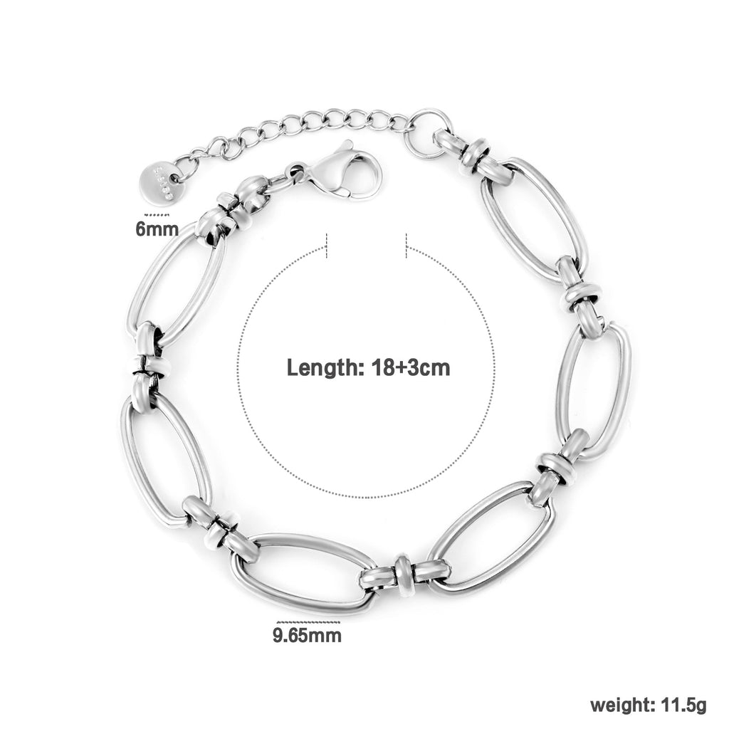Damen Armband mit hochwertigem Edelstahl und verstellbarem Design Shop Nory