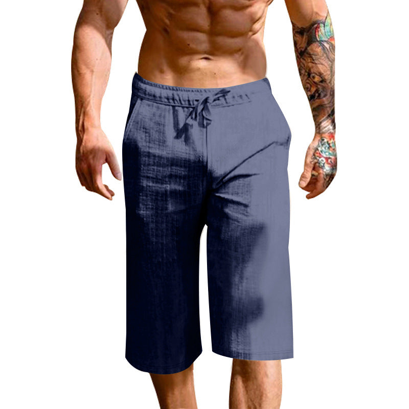 Herren bequeme Sport-Shorts mit elastischem Bund und verstellbarem Kordelzug Shopnory