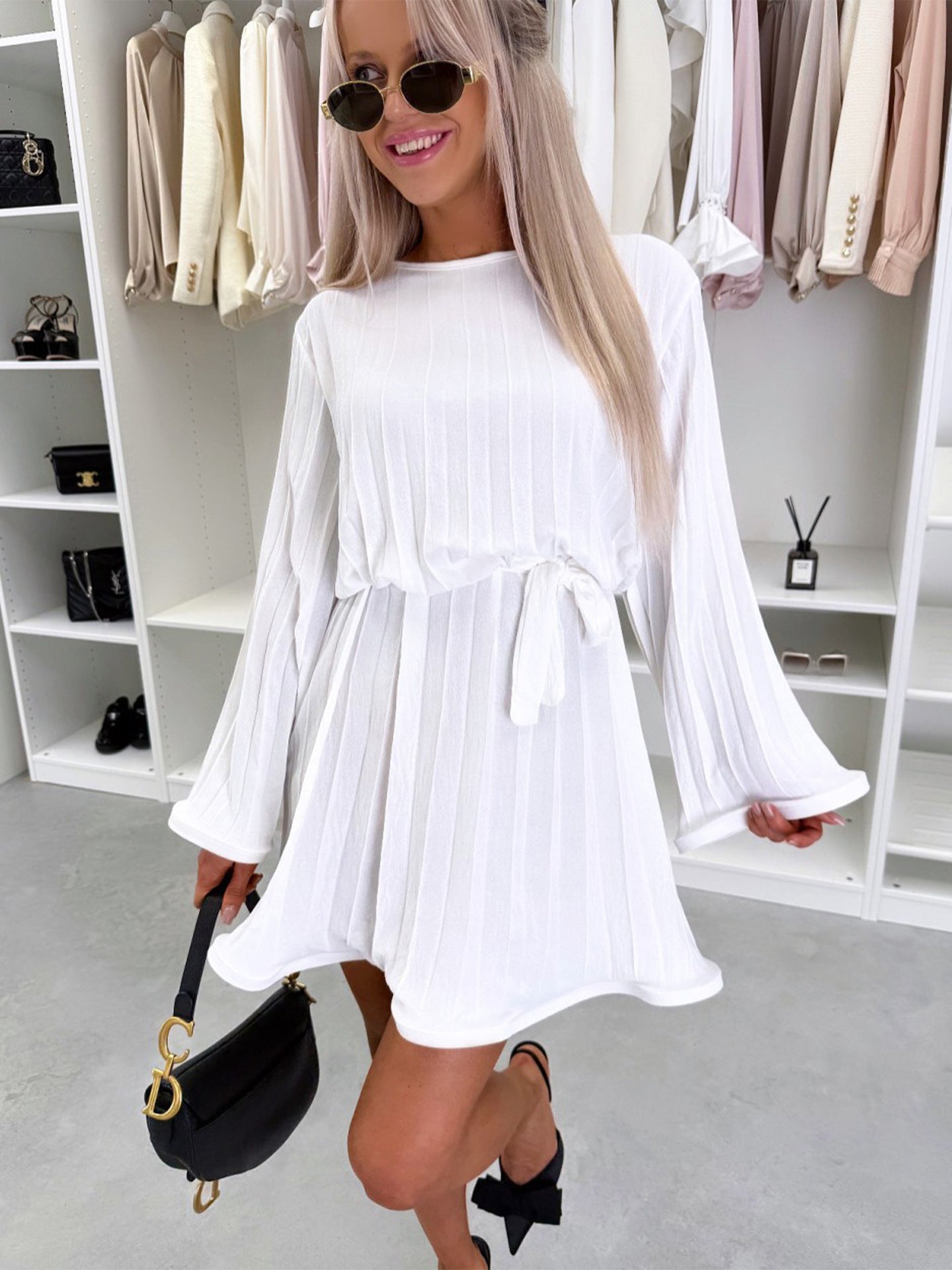 Damen asymmetrischer Maxi-Rock mit floralem Design und schwingendem Fall
