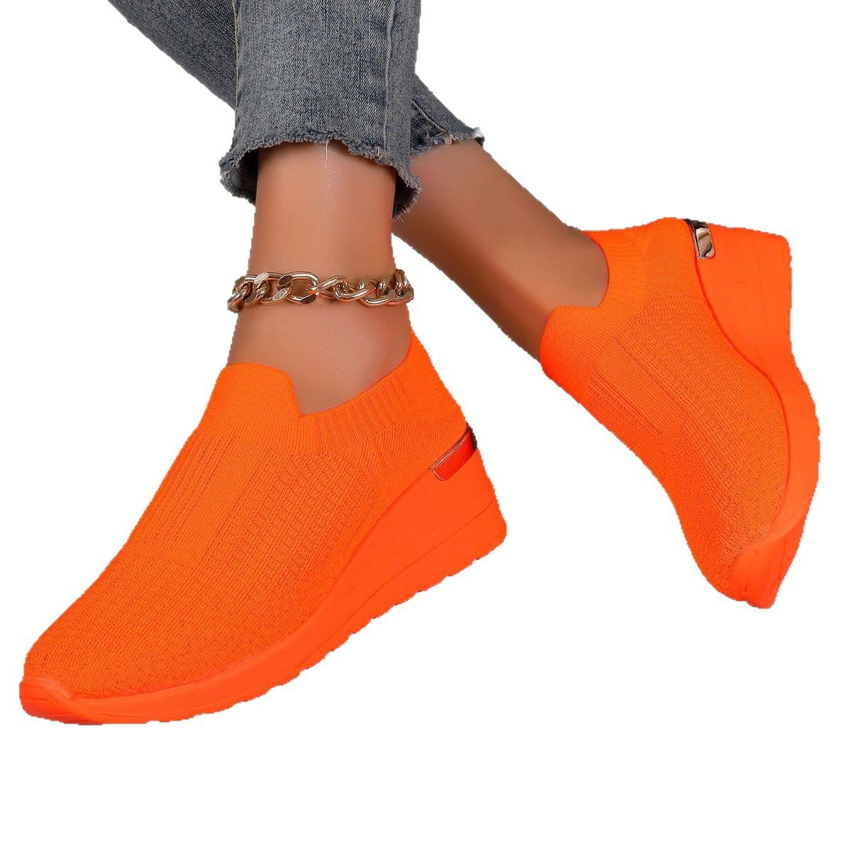 Damen Sneakers mit rutschfester Sohle und modischem Leopardenmuster
