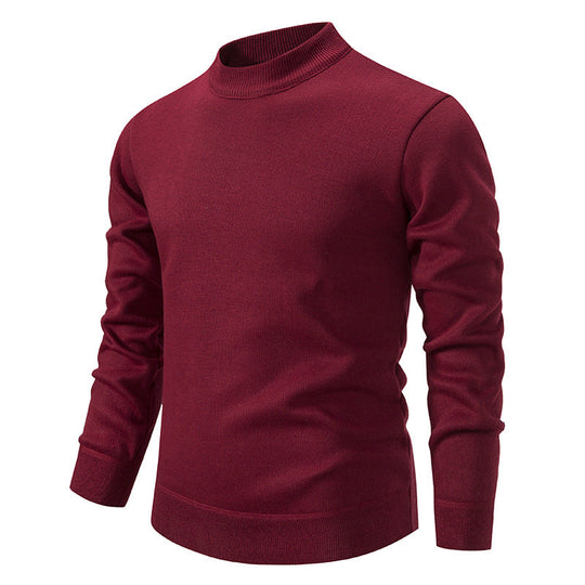 Herren Hochwertiger Strickpullover mit modernem Stehkragen