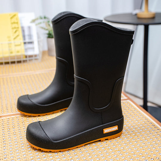 Damen Mittelhohe wasserdichte Gummistiefel mit griffiger Profillaufsohle Shop Nory