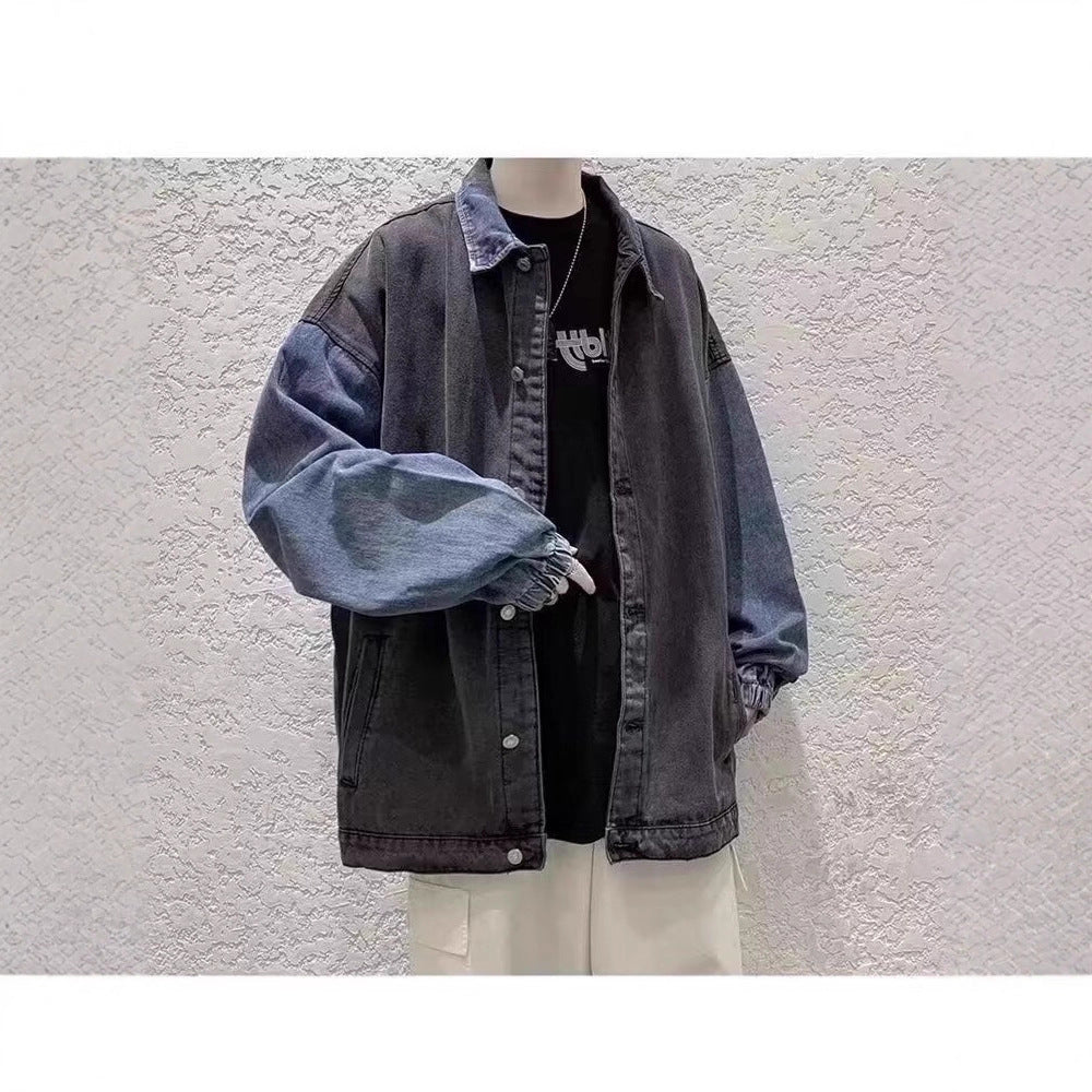 Herren Lässige Oversized Jeansjacke Shop Nory
