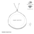 Damen Zartes Armband mit funkelnden Zirkonsteinen aus 925 Sterling Silber Shop Nory