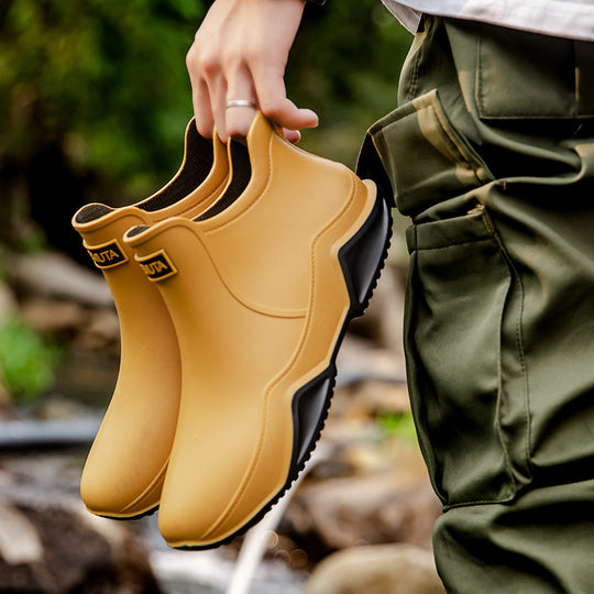 Damen wasserdichte Kurzstiefel mit faltbarem Manschettenkragen Shop Nory