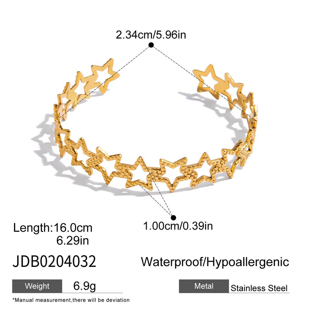 Damen Armband aus hypoallergenem Edelstahl mit elegantem Gliederdesign Shop Nory