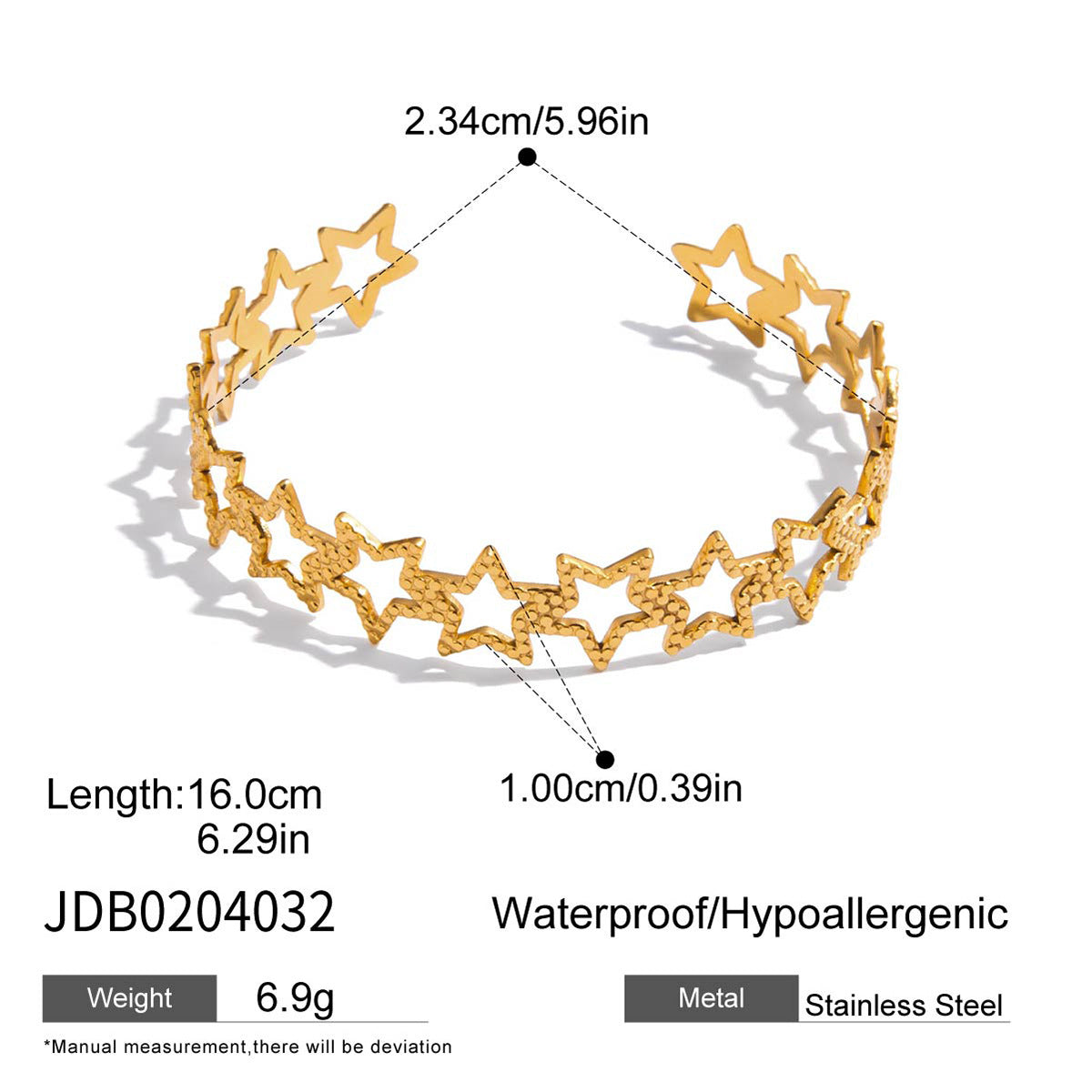 Damen Armband aus hypoallergenem Edelstahl mit elegantem Gliederdesign Shop Nory