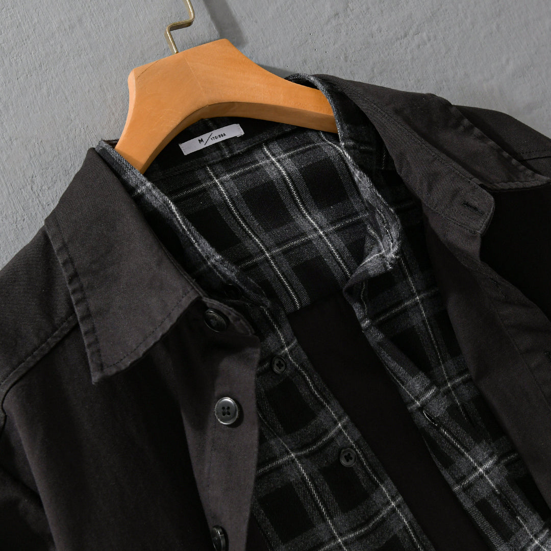 Herren Overshirt-Jacke mit karierter Thermofütterung Shop Nory