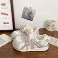Damen Sportliche Sneakers mit verspielten Schnürdetails und modischem Obermaterial