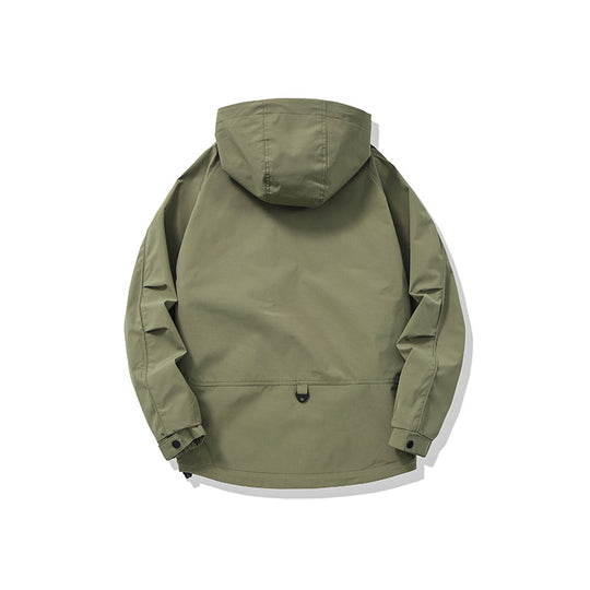 Unisex Technische Utility‑Fieldjacke mit Kapuze und mehreren Reißverschluss‑Taschen Shop Nory