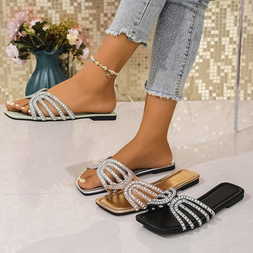 Damen Glitzernde Riemchen-Sandalen mit elegantem Design