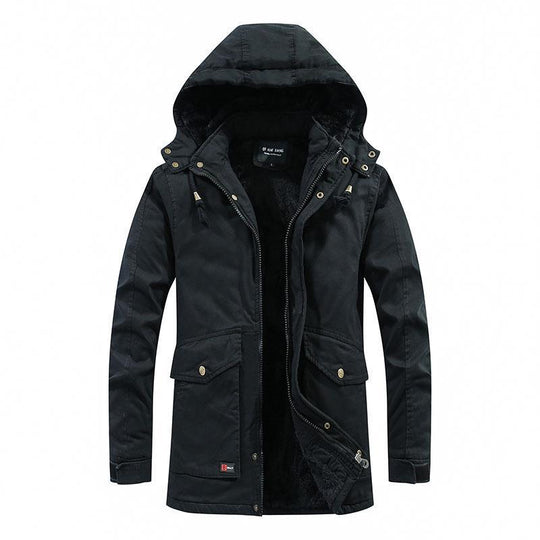 Herren City-Parka mit Teddyfutter, Kapuze und winddichter Innenleiste Shop Nory