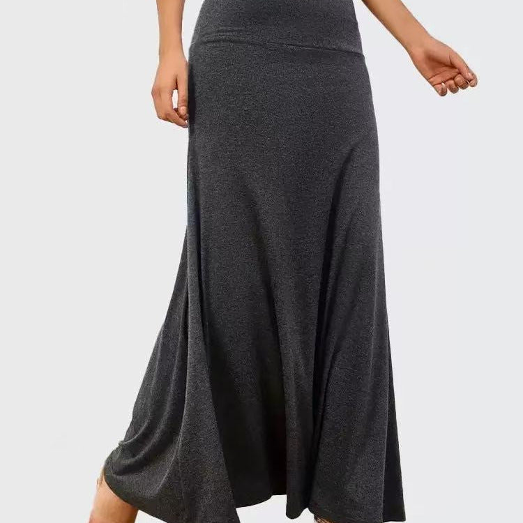 Damen Maxi-Rock aus weichem Stretch-Material mit hohem Taillenbund