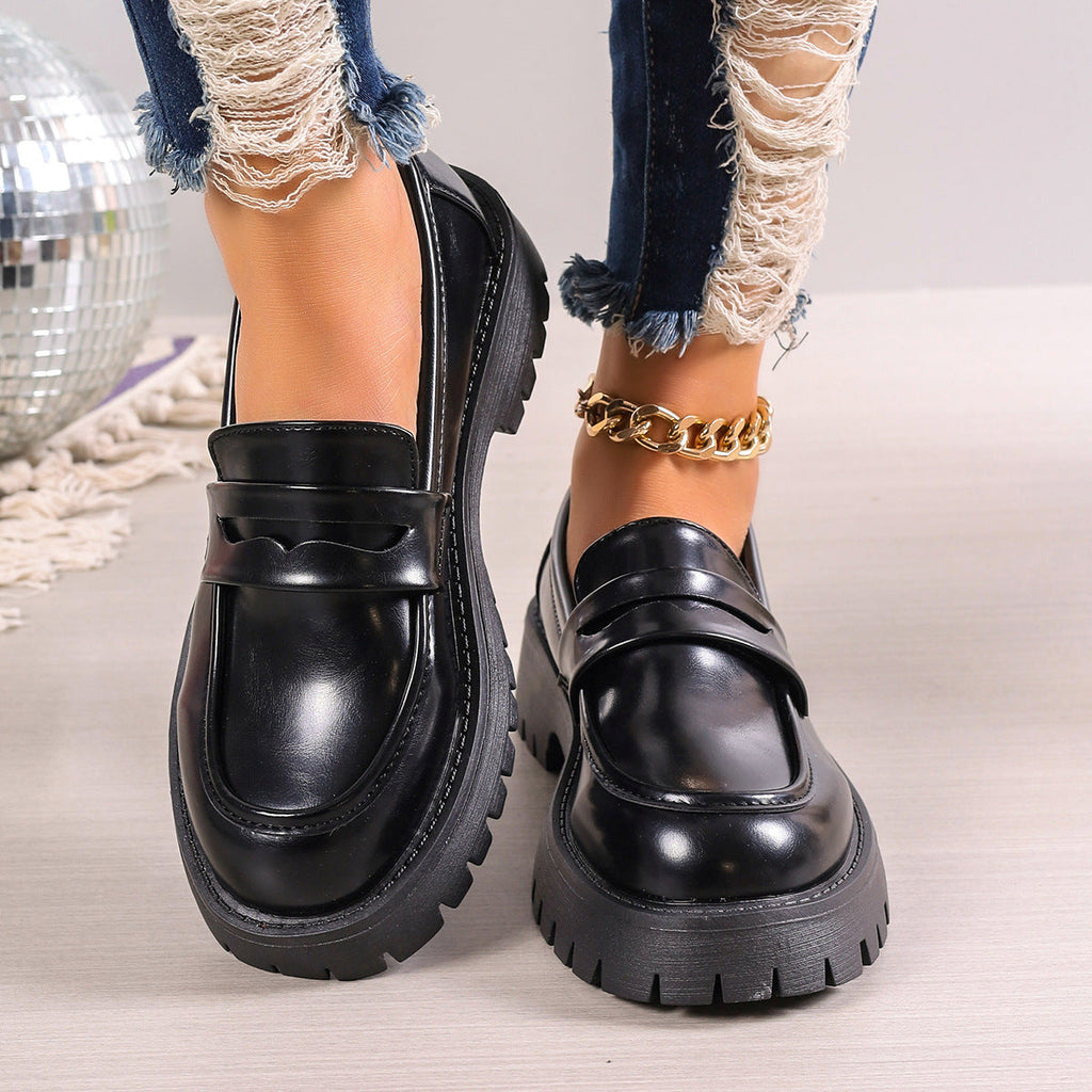 Damen Mokassins mit rutschfester Profilsohle und modischem Wildlederlook Shopnory