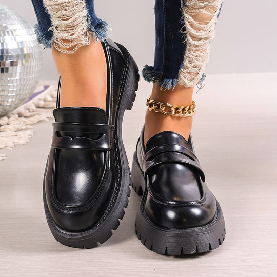 Damen Mokassins mit rutschfester Profilsohle und modischem Wildlederlook Shopnory