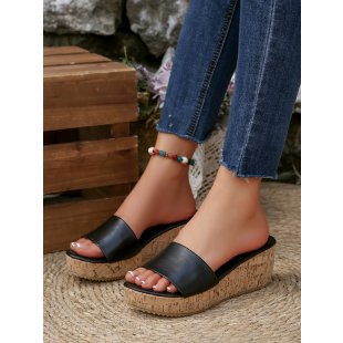Damen Wedge-Sandaletten mit elegantem Kork-Design