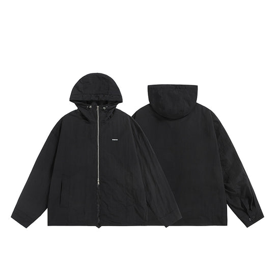 Unisex Ultraleichte Packbare Kapuzenjacke im Boxy-Relax-Schnitt mit Zwei-Wege-Metallreißverschluss Shop Nory