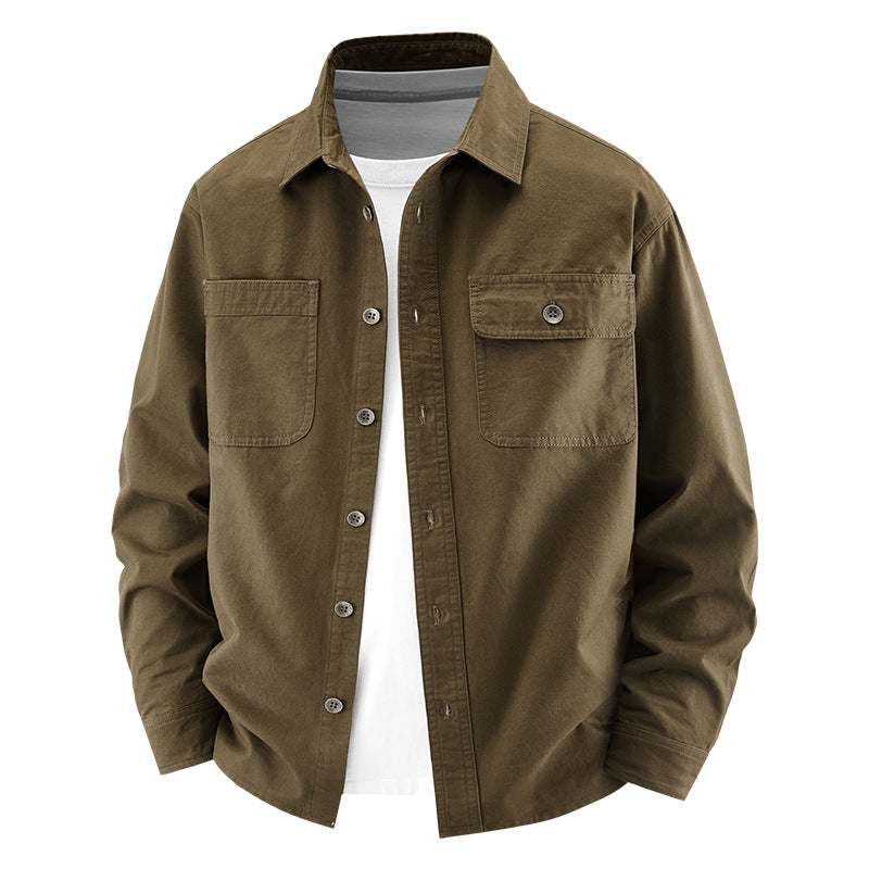 Herren Lässige Utility-Hemdjacke Shop Nory
