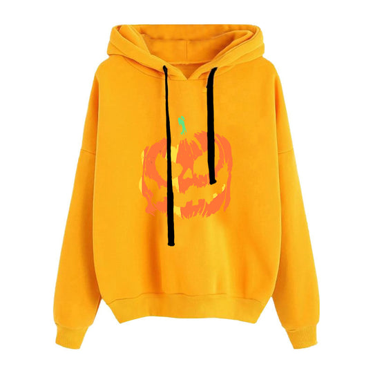Damen nan lässiger Oversize Kapuzenpullover mit Herz‑und‑Pfotenprint, Kordelzug und gerippten Bündchen Shop Nory