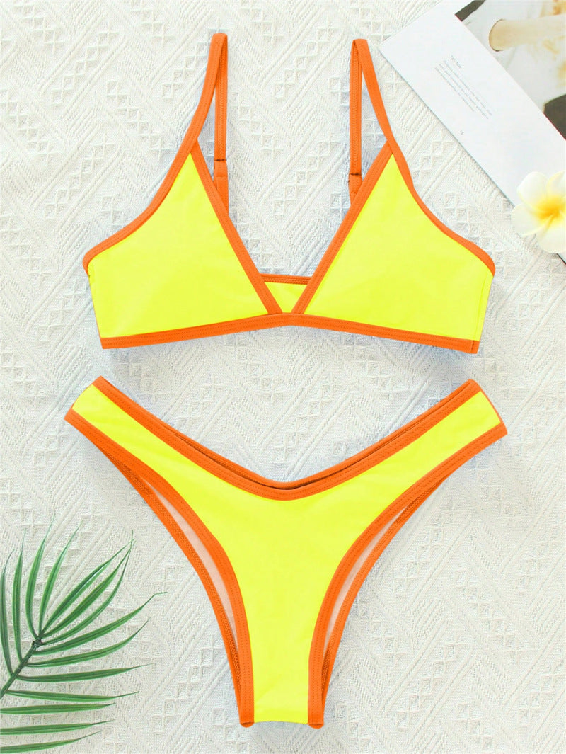 Damen Triangel-Bikini mit eleganter Naht und sportlichem Schnitt