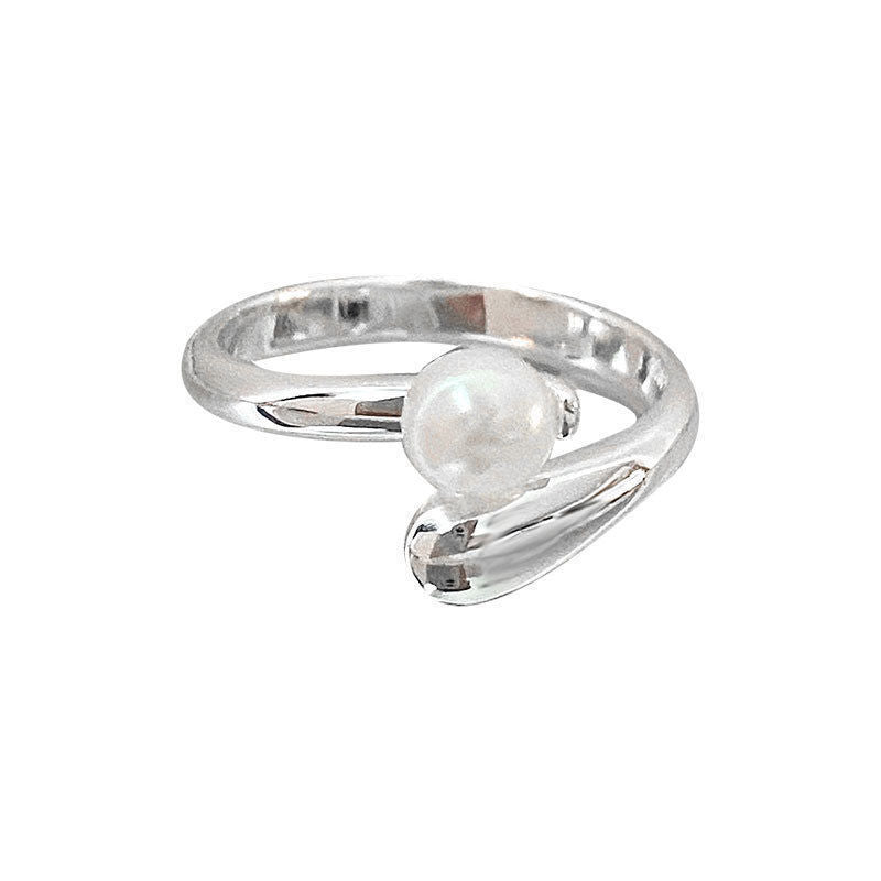 Damen Moderner Ring mit elegantem Perlenakzent Shop Nory