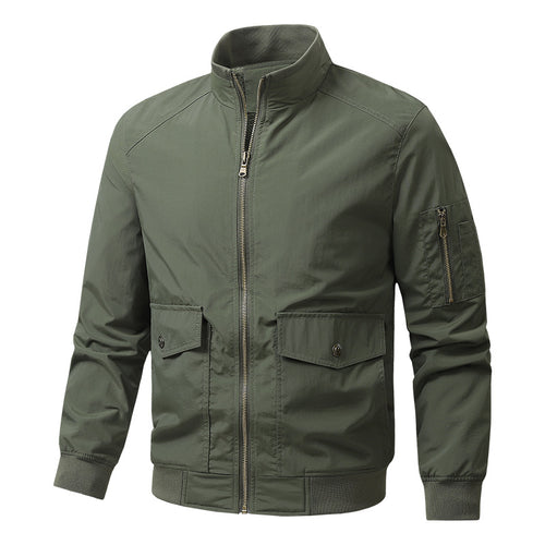 Herren Sportliche Jacke mit hohen Kragen und praktischen Taschen Shop Nory