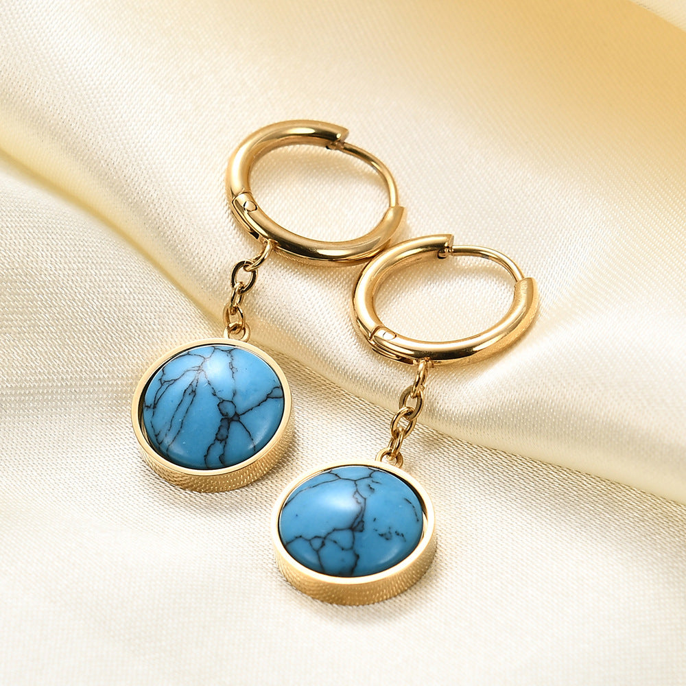 Damen Ohrhänger mit filigranem Pendel-Design und hochwertigem Edelstein Shop Nory