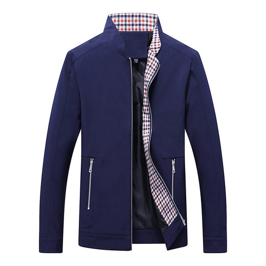 Herren Leichte Softshell-Blousonjacke mit Stehkragen und karogefüttertem Innenfutter Shop Nory