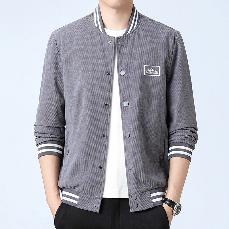 Herren Modische Cordjacke mit Streifen Shop Nory