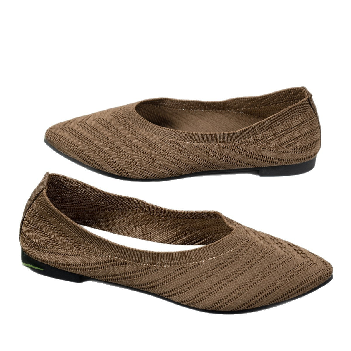 Damen Ballerinas aus atmungsaktivem Strickmaterial mit elegantem Schnitt