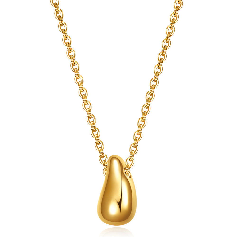 Damen elegante Kette mit tropfenförmigem Anhänger aus hochwertigem Edelstahl Shop Nory