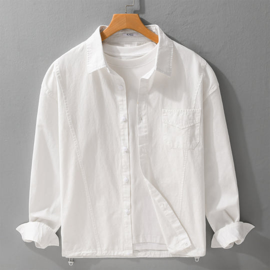 Herren Leichtes Overshirt-Jackett aus Baumwollmix mit aufgesetzter Brusttasche Shop Nory