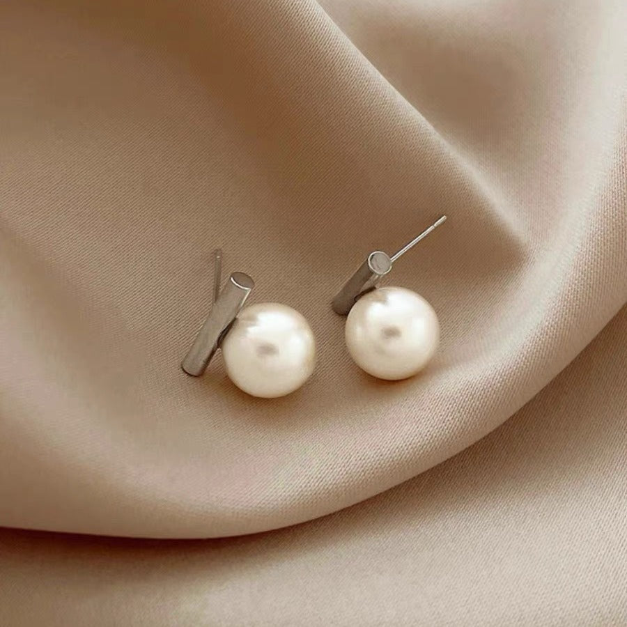 Damen zeitgenössische Perlen Tropfen Ohrringe Shop Nory