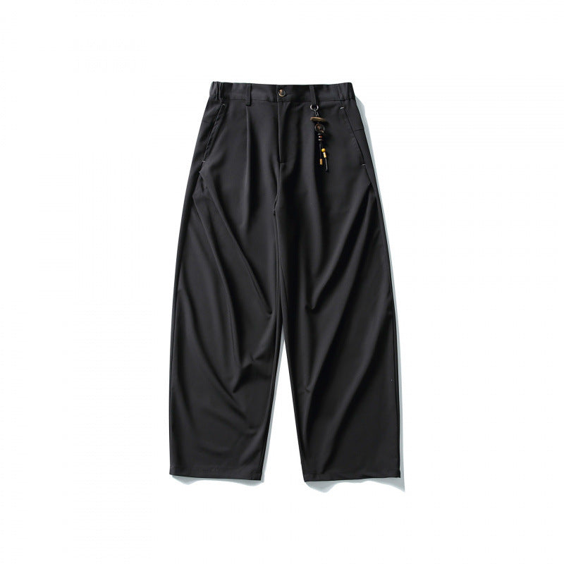 Herren Weite Bundfalten‑Hose im Culotte‑Stil mit tiefem Schritt Shop Nory