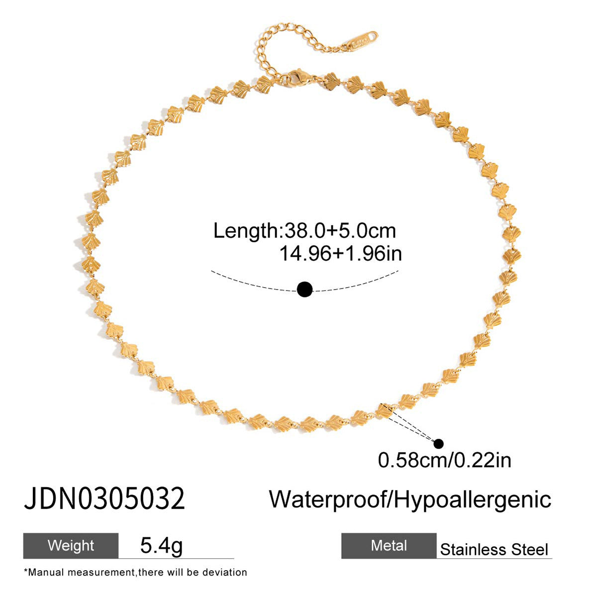Damen Halsband mit geometrischem Design aus hypoallergenem Edelstahl Shop Nory
